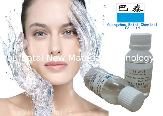 Polyether silicone Chất lỏng Hòa tan trong Nước Dầu silicone Lớp Mỹ phẩm