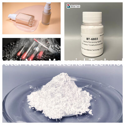 Bột màu trắng rắn Trimethylsiloxysilicate Film Formers cho cảm giác da tóc