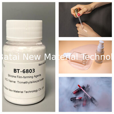 Bột màu trắng rắn Trimethylsiloxysilicate Film Formers cho cảm giác da tóc