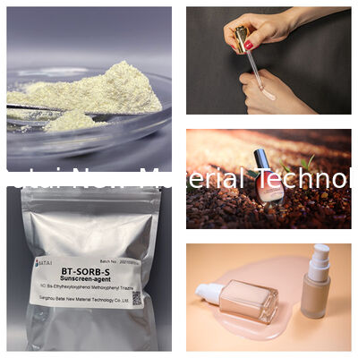 BT-SORB-S Thành phần chống nắng phổ rộng BEMT Cải thiện giá trị UVA PF với liều lượng thấp