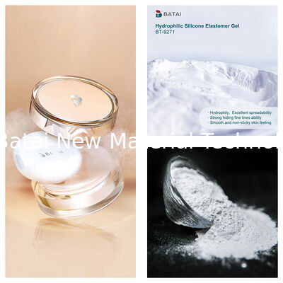 Bột nhựa silicon trắng Polymethylsilsesquioxane với kết cấu siêu nhung trong chăm sóc da