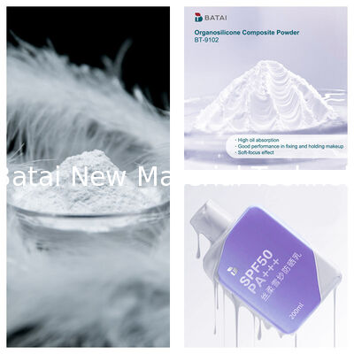 Vinyl Dimethicone/Methicone Silsesquioxane Crosspolymer BT-9102 Organosilicone Composite Powder Solid White Powder 8,0 ~ 12,0μm Đối với mỹ phẩm